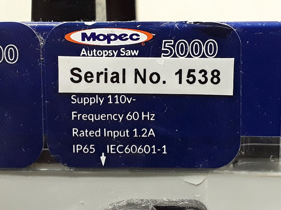 Mopec Inc. 5000 Fully Submersible Autopsy Saw