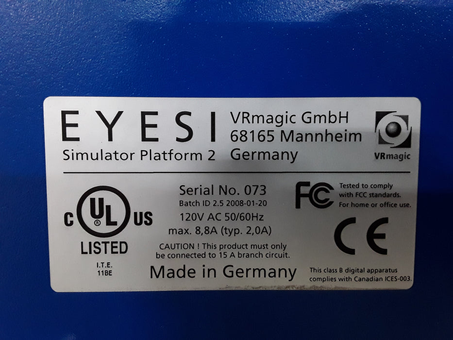 VRmagic GmbH EYESI Ophthalmosurgical Simulator