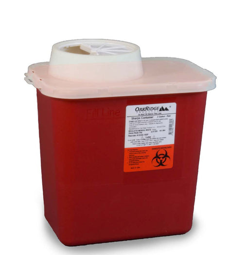 Oak Ridge Products Oak Ridge Products 0320-150C Sharps Container 2 Gallon Red Base/ Supplies reLink Medical