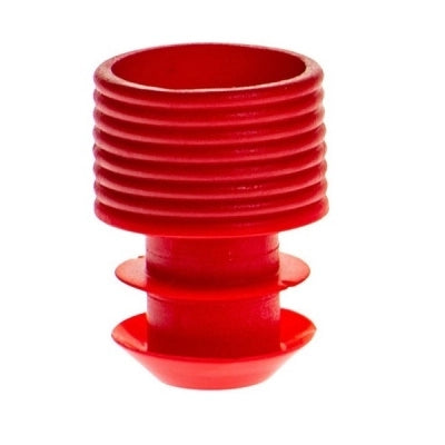 Simport Scientific Simport Scientific T404-10R Flange Plug Cap 16mm Polyethylene Red Supplies reLink Medical