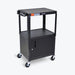 Luxor Luxor AVJ42C AV Cart Steel Adjustable 24"W x 18"D x 24"-42"H 15ft Supplies reLink Medical