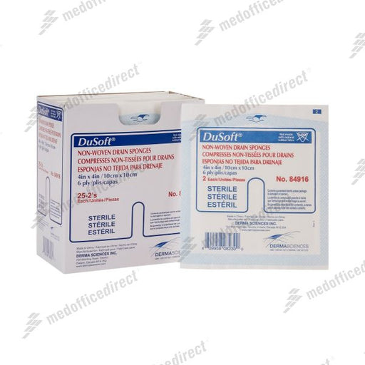 Gentell Gentell 84644 Non-Woven Sponge 4" x 4" 6-Ply Sterile 2„¢s Supplies reLink Medical