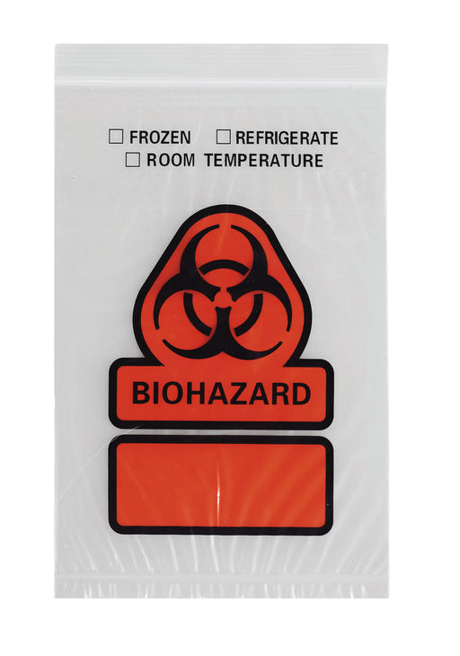 ASP Global ASP Global Q512 Specimen Transport Bag Printed BIOHAZARD in Orange & Supplies reLink Medical