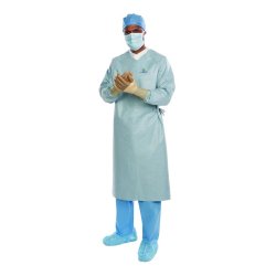 O&M Halyard O&M Halyard 44677 Aero Chrome Surgical Gown X-Large X-Long Length Supplies reLink Medical