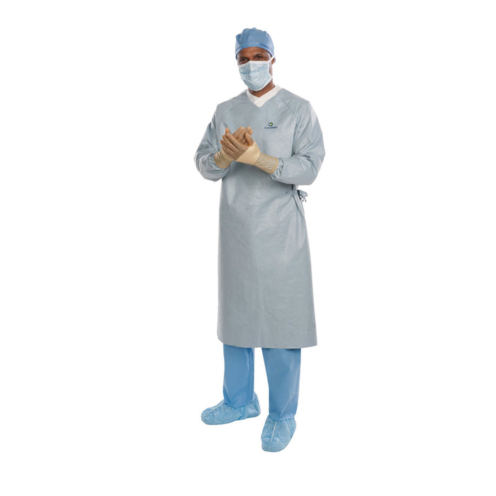 O&M Halyard O&M Halyard 44678 Aero Chrome Surgical Gown X-Large X-Long Towel Supplies reLink Medical