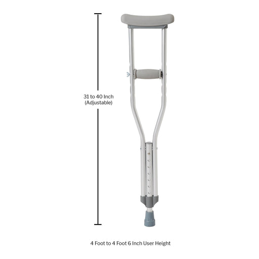 reLink Medical Drive DeVilbiss Healthcare 10416-1 Crutch Pediatric Height 40" Supplies reLink Medical