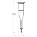 reLink Medical Drive DeVilbiss Healthcare 10416-1 Crutch Pediatric Height 40" Supplies reLink Medical
