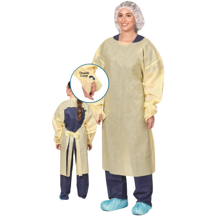 Aspen Surgical Aspen Surgical 50095 Precept Gown Isolation Over the Head w/Thumb Supplies reLink Medical