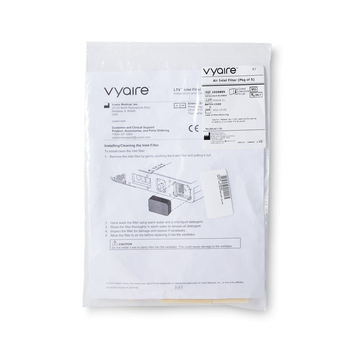 Zoll Medical Zoll Medical 10258X5 LTV Series Air Inlet Filter Supplies reLink Medical