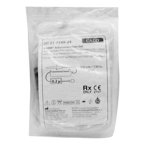 ICU Medical ICU Medical 21-7349-24 CADD Yellow Striped Administration Set Supplies reLink Medical