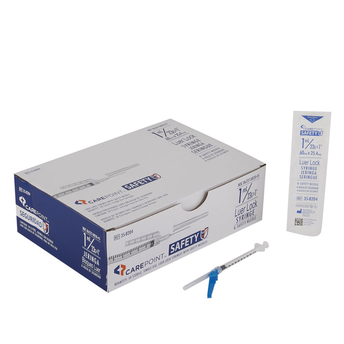 Allison Medical Inc. 35-8204 Safety Needle 23Gx1" w/ 1cc LL