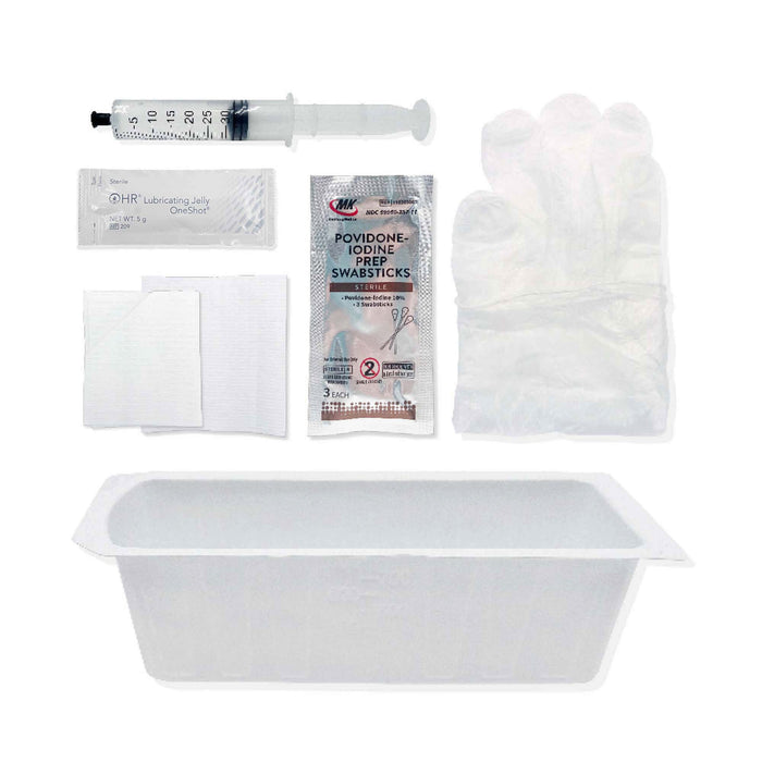 HR Healthcare FIT30PVP Insertion Tray TruAdvance Foley Insertion