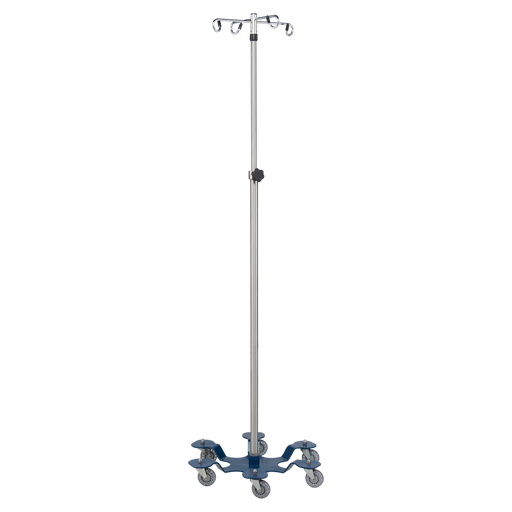 Blickman Industries Blickman Industries 0541371400 IV Stand Heavy Duty 4 Hook 6 Leg Medical Furniture reLink Medical