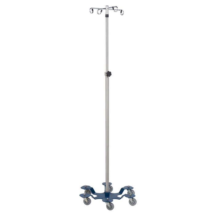 Blickman Industries Blickman Industries 0541371400 IV Stand Heavy Duty 4 Hook 6 Leg Medical Furniture reLink Medical