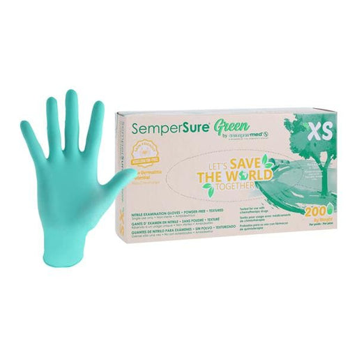 Harps USA, Inc. Harps USA Inc. SUNG201 Exam Glove Nitrile Green Textured Supplies reLink Medical