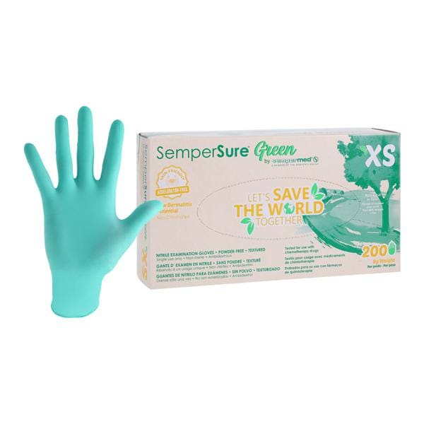 Harps USA, Inc. Harps USA Inc. SUNG201 Exam Glove Nitrile Green Textured Supplies reLink Medical