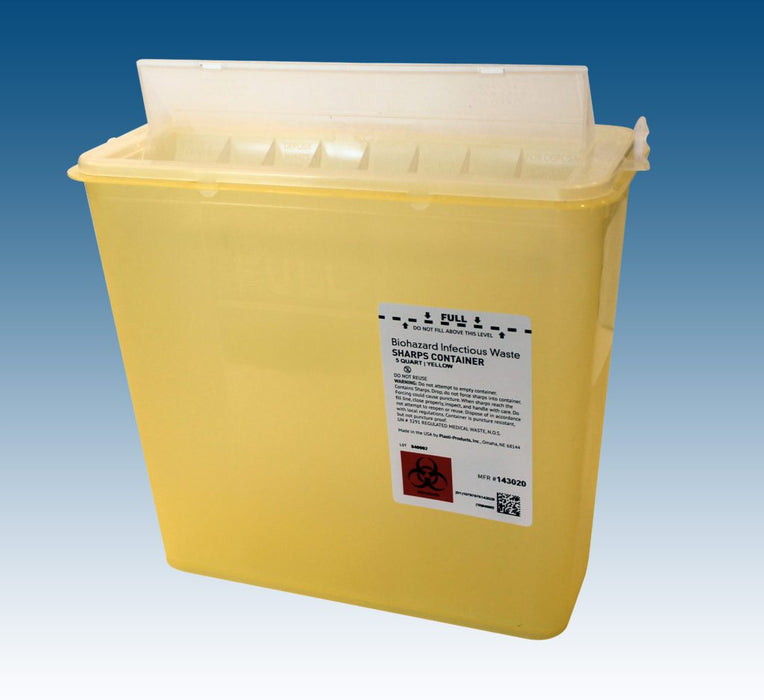 Plasti-Products, Inc. Plasti-Products Inc. 143020 Container 5 Qt Yellow 10/bx 2 Supplies reLink Medical