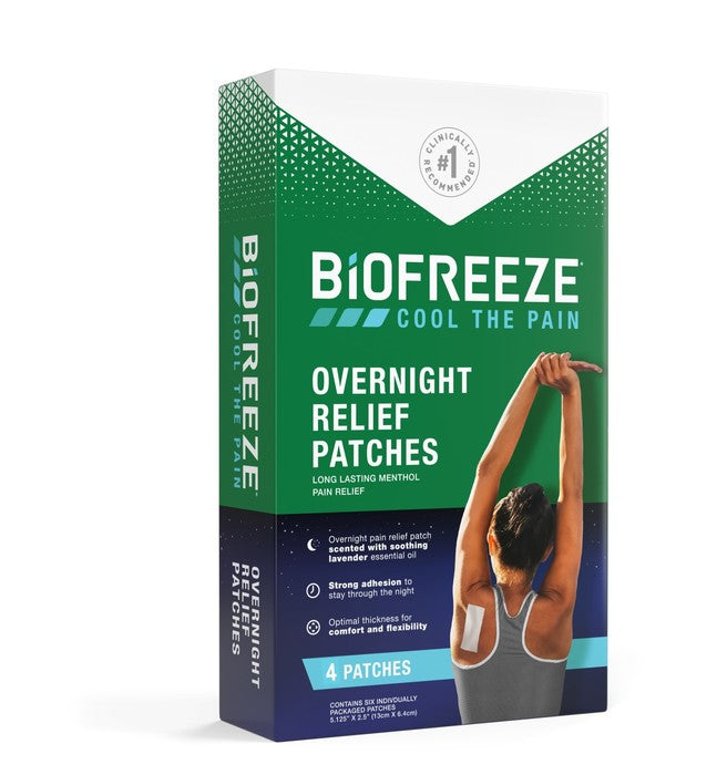 RB Health LLC RB Health LLC 15207 Biofreeze Overnight Patch 4 ct 3/bx Supplies reLink Medical