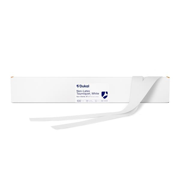 Dukal Corporation Dukal Corporation 4100W Tourniquet White Flat 18" x 1" Supplies reLink Medical
