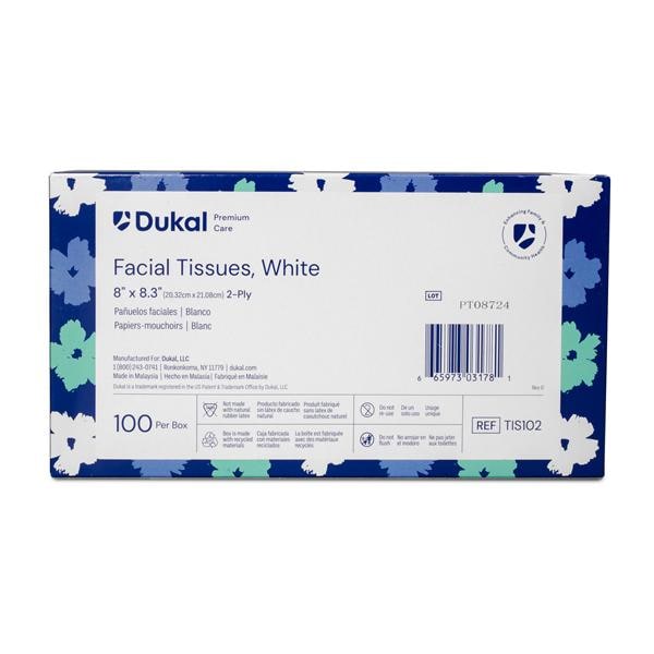 Dukal Corporation Dukal Corporation TIS102 Facial Tissues Premium 8" x 8.3" 2 Ply Supplies reLink Medical