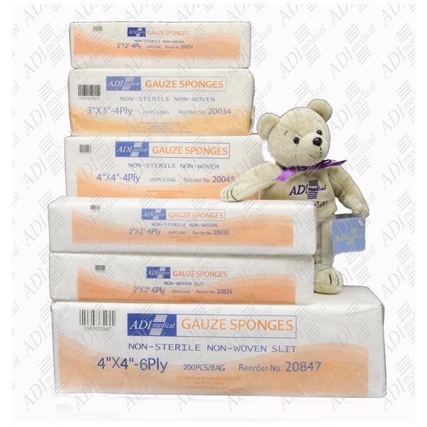ADI Medical ADI Medical 20047 Gauze Sponge Non-Woven 4" x 4" 8-Ply Supplies reLink Medical