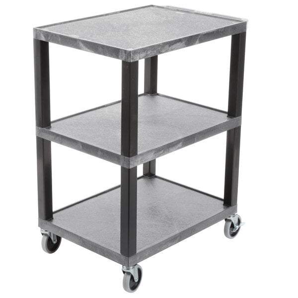 Luxor Luxor WT34GYS Utility Cart Shelf Clearance 12" 200 lbs Capacity Supplies reLink Medical