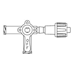 ICU Medical ICU Medical MX4331L 3-Way Stopcock Male Luer Lock "OFF" Handle Supplies reLink Medical