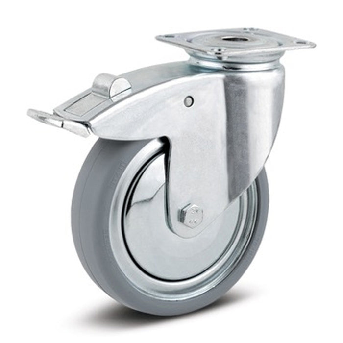 ALCO  18536PG 3" TOTAL LOCK CASTER, RUBBER