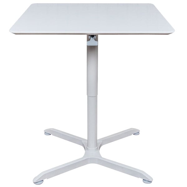 Luxor Luxor LX-PNADJ-36SQ Pneumatic Adjustable Desktop Desk Square 36" Supplies reLink Medical