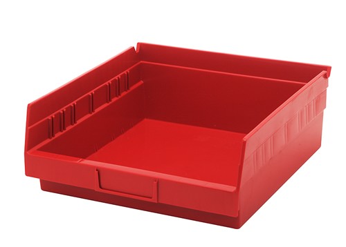 Quantum Medical Quantum Medical QSB109RDCS Shelf Bin 11 5/8" x 11 1/8" x 4" Red Supplies reLink Medical
