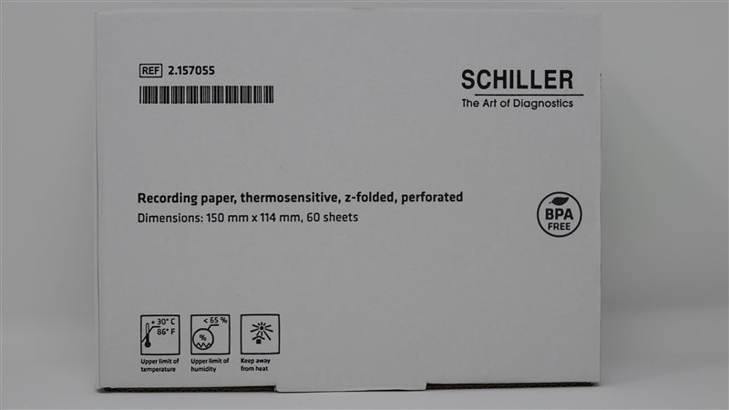 Schiller Americas, Inc. Schiller 2.157055 Recording Paper Thermal Z-Fold Supplies reLink Medical