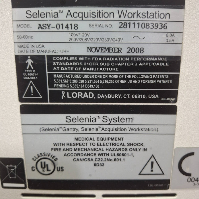 2008 Hologic Selenia 2D Mammo