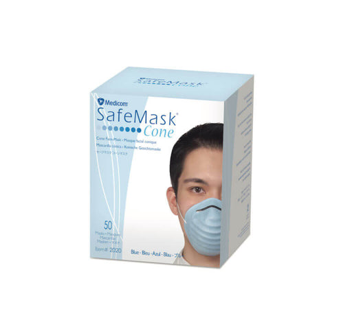 Medicom, Inc. Medicom Inc. 2020 Cone Mask Blue 50/bx 12 Supplies reLink Medical