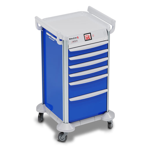 Detecto Detecto 2022522 Mobile Care Cart Blue Electronic Medical Cart RFID Supplies reLink Medical