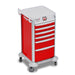 Detecto Detecto 2022277 Cart Mobile Care 16 W Red 5 Drawers Supplies reLink Medical
