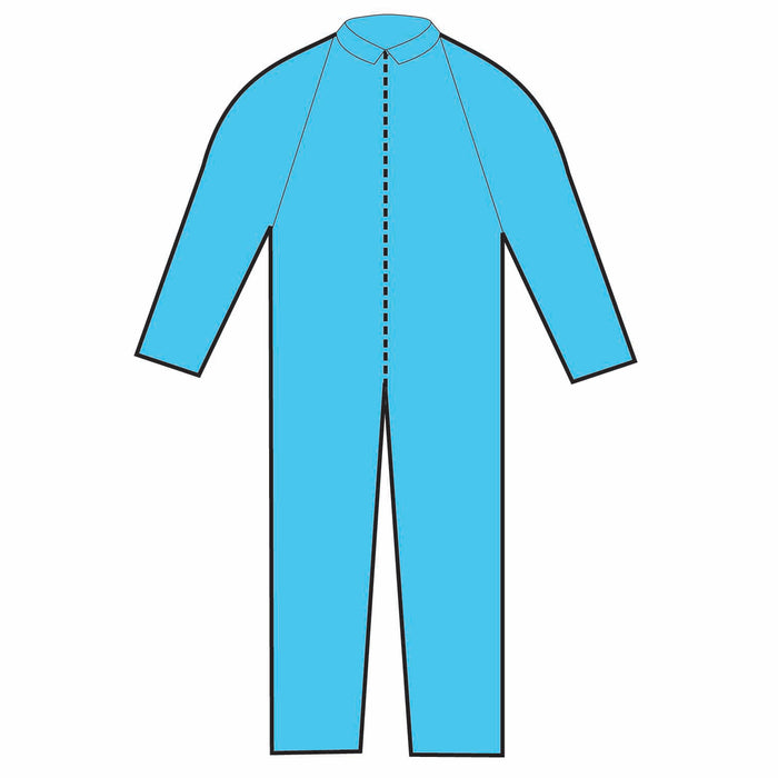 O&M Halyard O&M Halyard 75631 Protective Coverall Blue Large Supplies reLink Medical