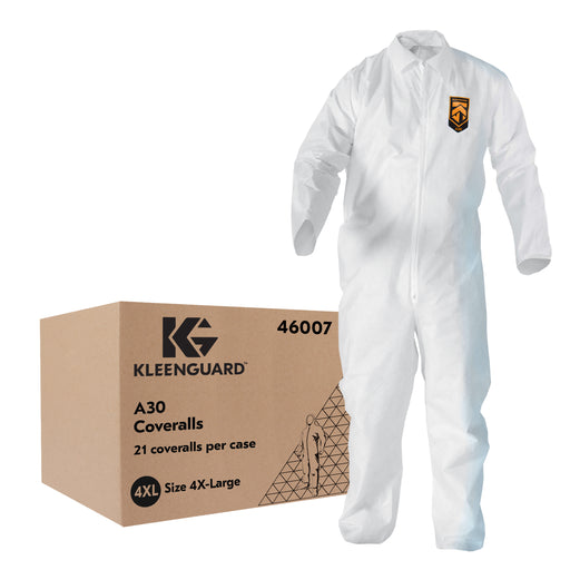 Ansell Ansell 30932 KleenGuard A30 Coveralls 6XL White Zipper Front with Supplies reLink Medical