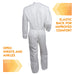 Ansell Ansell 30936 KleenGuard A30 Coveralls 5XL White Zipper Front with Supplies reLink Medical