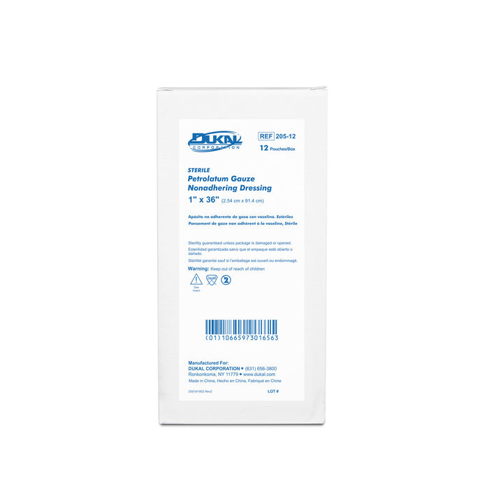 Dukal Corporation Dukal Corporation 205-12 Petrolatum Gauze Dressing 1" x 36" Supplies reLink Medical