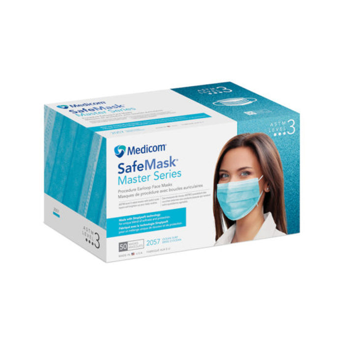 Medicom, Inc. Medicom Inc. 2057 SafeMask ASTM Level 3 Master Series Ocean Surf Supplies reLink Medical