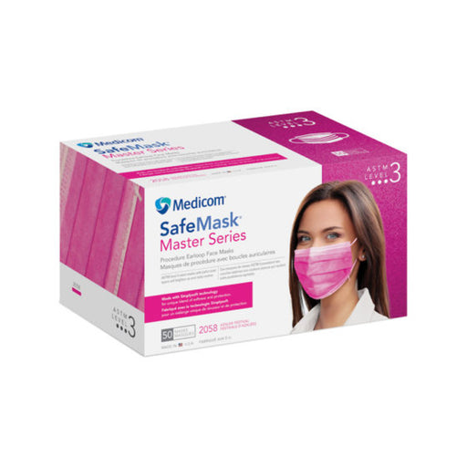 Medicom, Inc. Medicom Inc. 2058 SafeMask ASTM Level 3 Master Series Azalea Supplies reLink Medical