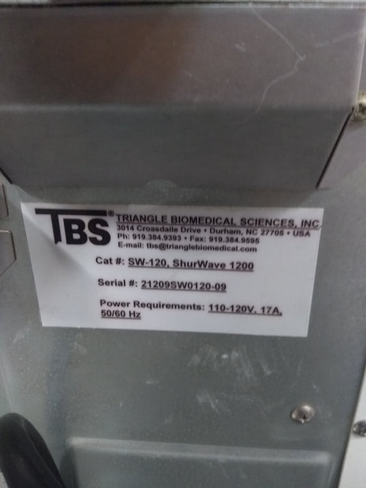 TBS SW-120, ShurWave 1200 Microwave Tissue Processor