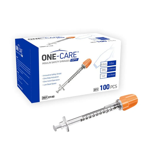 MediVena MediVena 2142 OPTI Insulin Safety Syringes 0.5 mL 29G x ‚½„¢„¢ Supplies reLink Medical