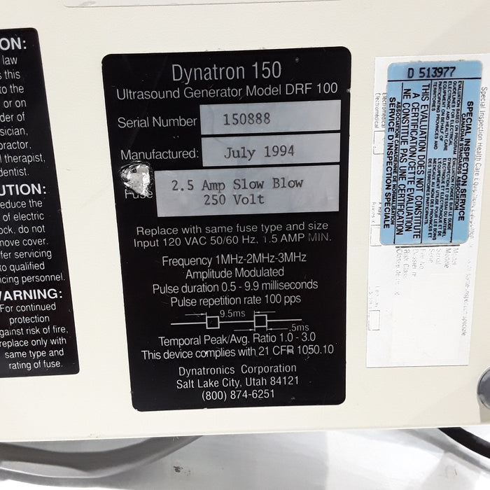 Dynatron DRF-100 Ultrasound Generator