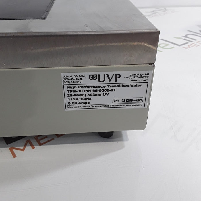 UVP TFM-30 High Performance UV Transilluminator