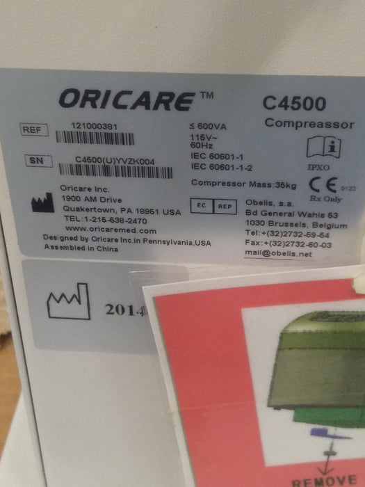 Oricare C4500 Medical Dried Filtered Patient Air Compressor