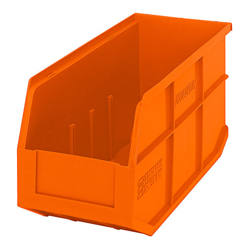 Quantum Medical Quantum Medical SSB441OR Stackable Shelf Bin 14" x 6" x 7" Orange Supplies reLink Medical