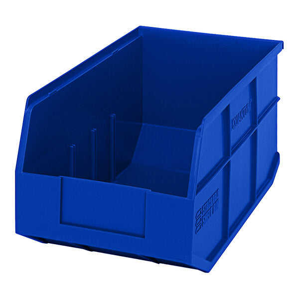 Quantum Medical Quantum Medical SSB443BL Stackable Shelf Bin 14" x 8.25" x 7" Blue Supplies reLink Medical