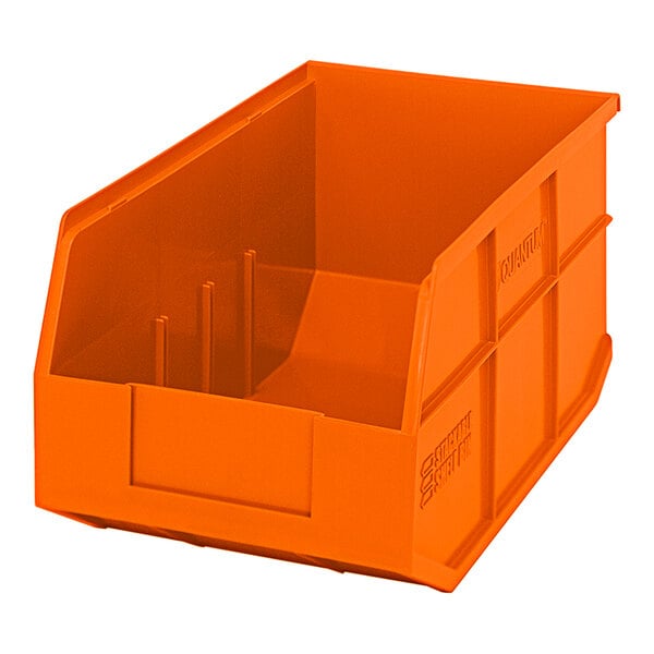 Quantum Medical SSB443OR Stackable Shelf Bin 14" x 8.25" x 7"