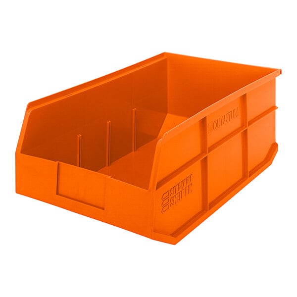 Quantum Medical Quantum Medical SSB465OR Stackable Shelf Bin 18" x 11" x 7" Orange Supplies reLink Medical